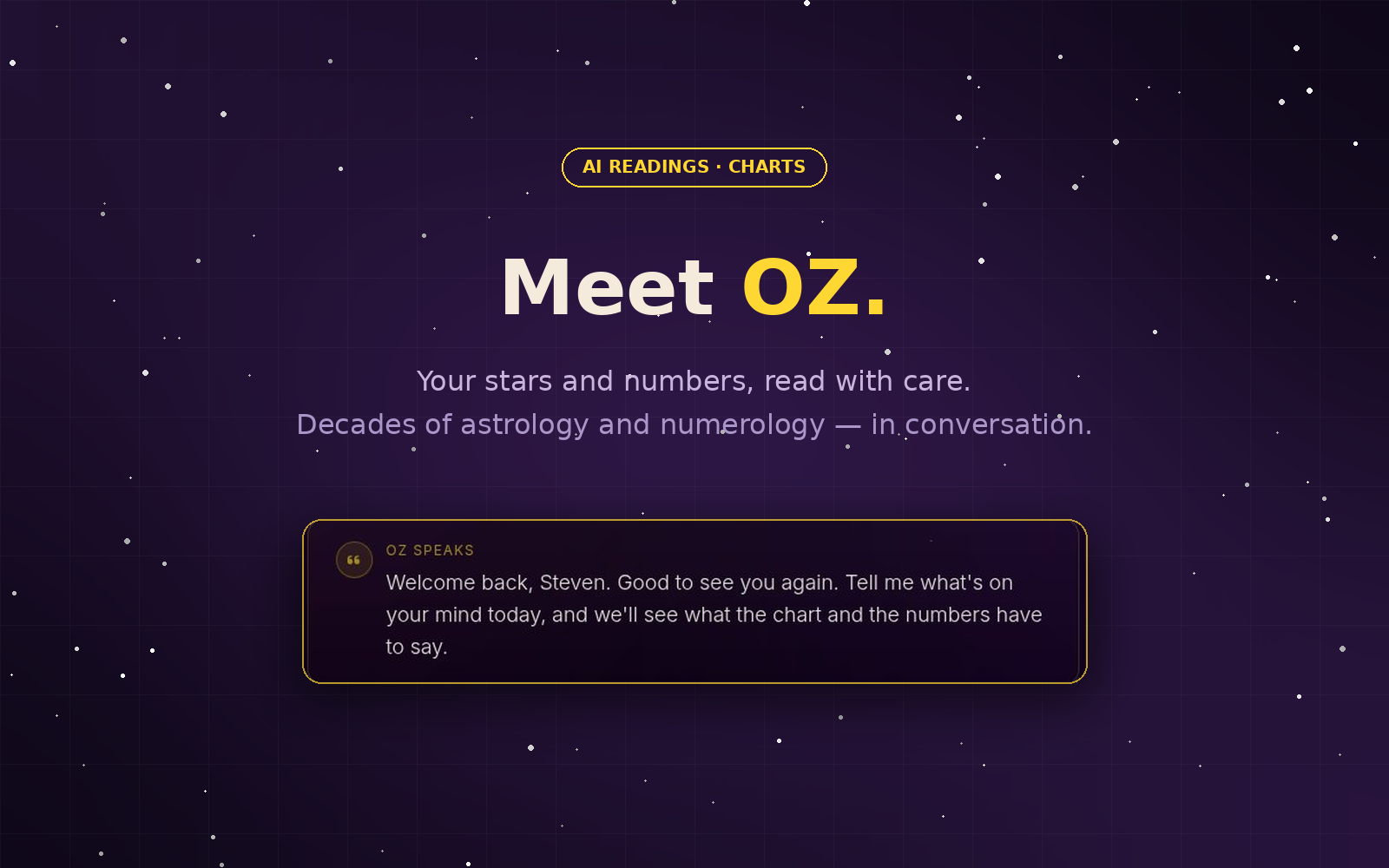 Ozai AI readings platform preview