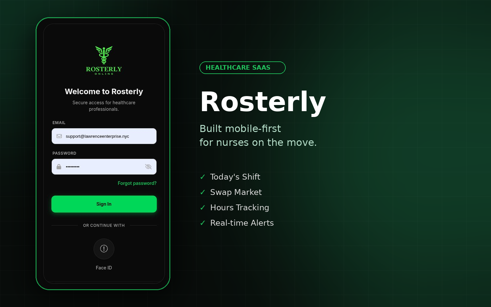 Rosterly shift management preview